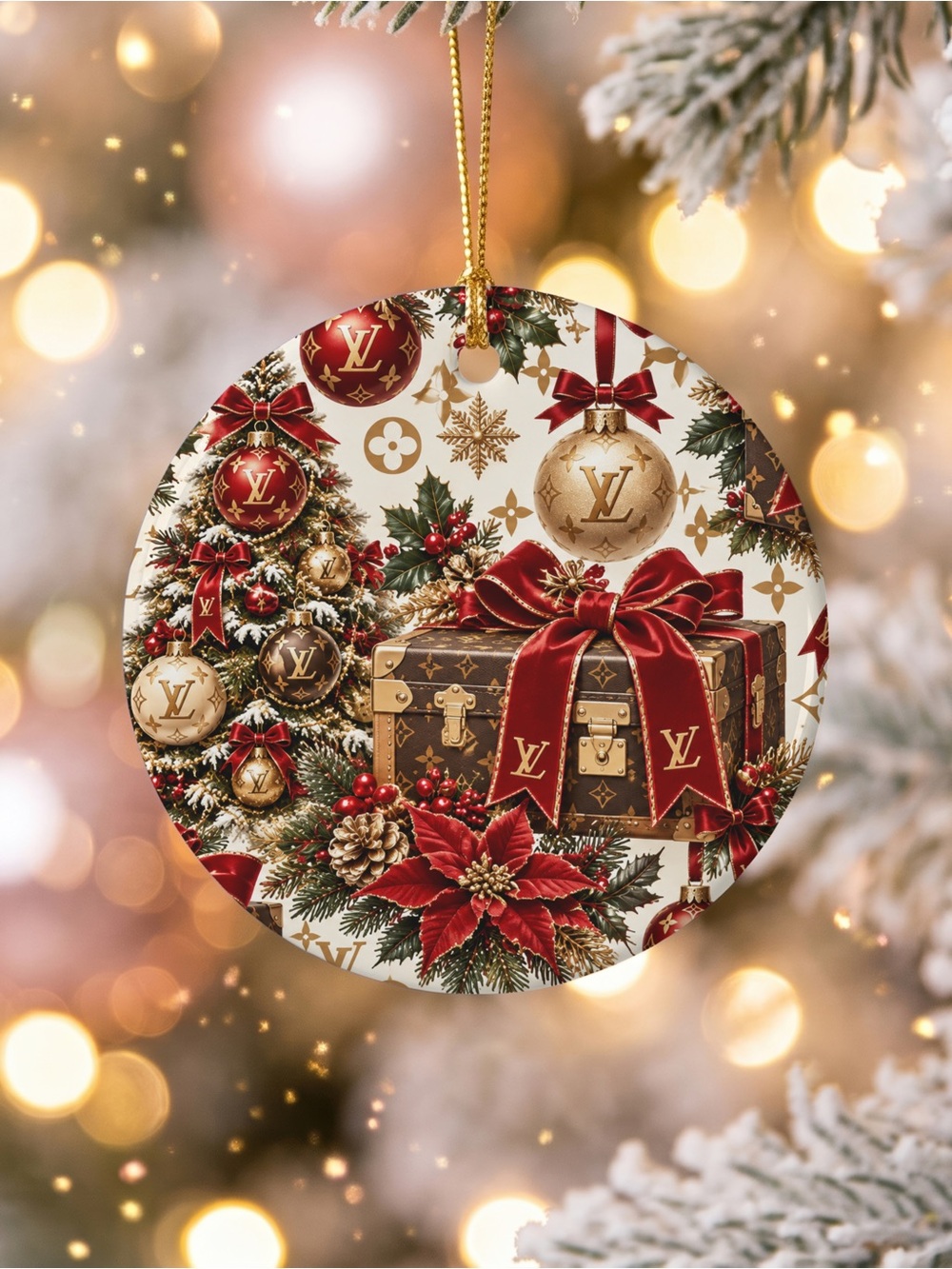 HANDMADE FASHION Ceramic Christmas Ornament